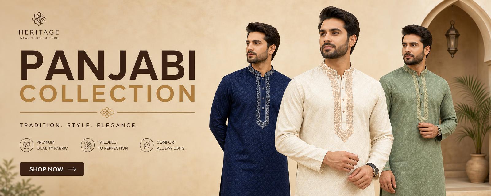 Panjabi collection banner - tradition, style, elegance