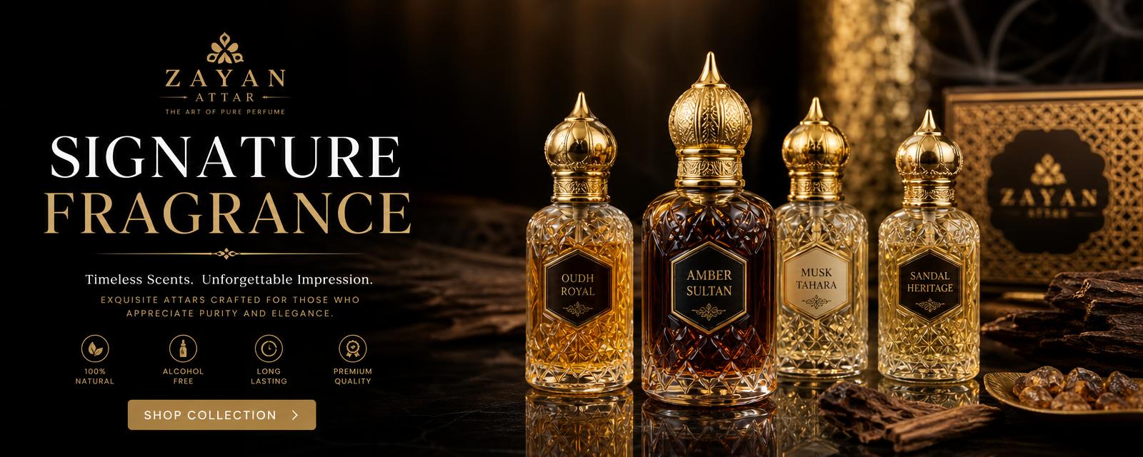 Signature attar fragrance collection banner